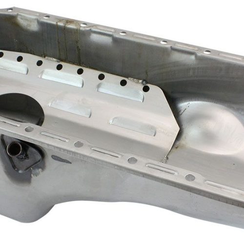 STEEL STOCK OIL PAN BBC RAW   RH/SIDE DIPSTICK REAR SUMP