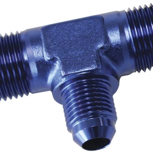 MALE FLARE TEE -8AN with -6AN ON THE SIDE BLUE