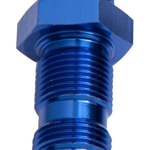 STRAIGHT BULKHEAD -4AN        BLUE BULKHEAD NUT SEPERATE