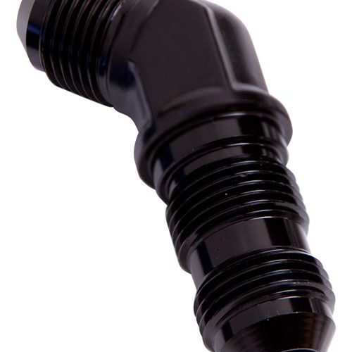 45 DEG BULKHEAD -20AN         BLACK NUT SEPERATE