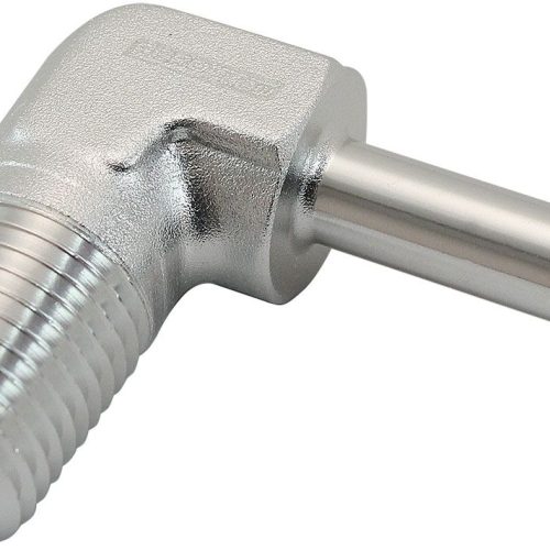 MALE 1/4″ NPT TO 1/4″ BARB    SILVER 90 DEGREE MALE TO MALE