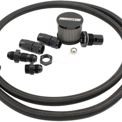 FUEL CELL BREATHER KIT SETUP  LOOP ROLL OVER -8AN VENT VALVE
