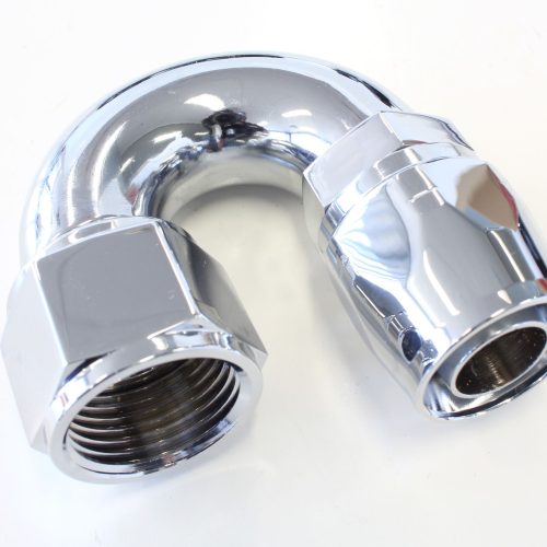 ELITE 180 DEG -12AN HOSE END  ELITE SHOW QUALITY FULL FLOW