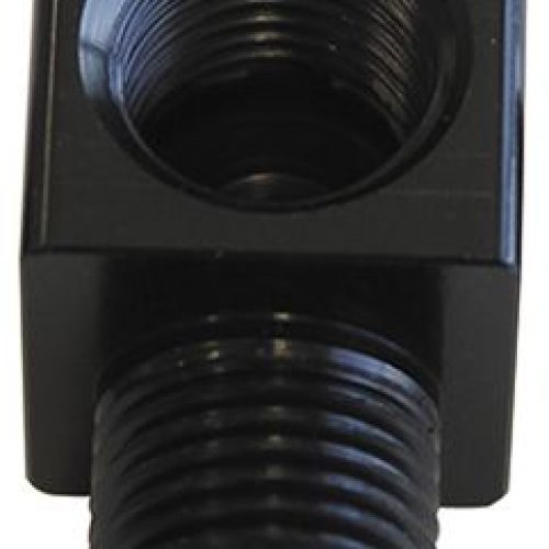 90 DEG MALE TO F/MALE 1/8″    BLACK ADAPTER TIGHT RADIUS