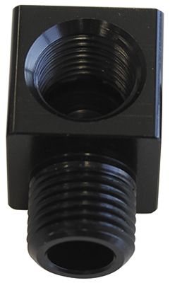 90 DEG MALE TO F/MALE 1/8" BLACK ADAPTER TIGHT RADIUS