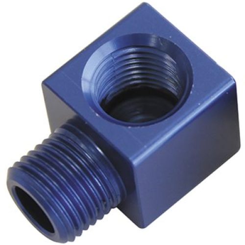90 DEG MALE TO F/MALE 1/8″    BLUE ADAPTER TIGHT RADIUS