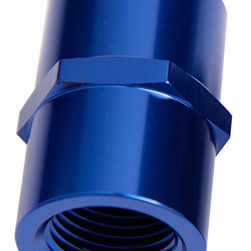 FEMALE COUPLER 1/2″ NPT       BLUE FEMALE TO FEMALE
