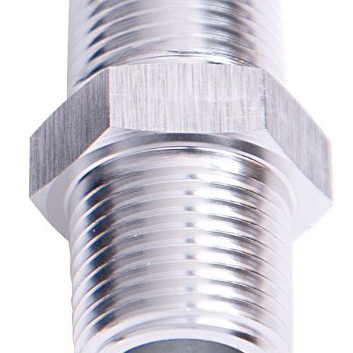MALE COUPLER 1/4″ NPT         SILVER MALE TO MALE
