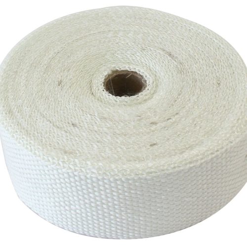 EXHAUST INSULATION WRAP2″X50FT50 FOOT WHITE ROLL