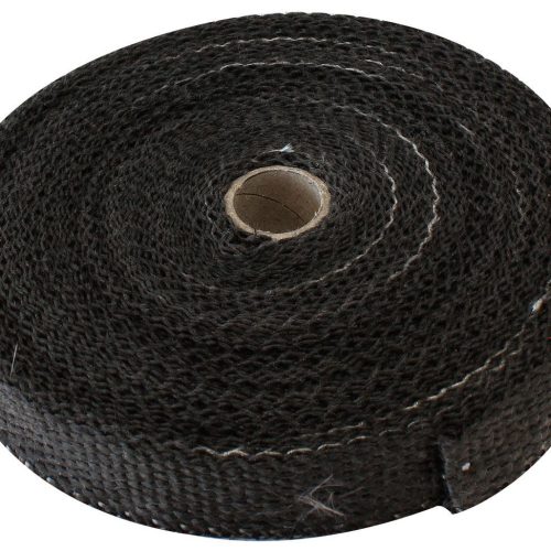 EXHAUST INSULATION WRAP1″X50FT50 FOOT BLACK ROLL