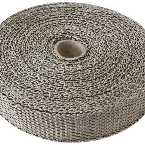 EXHAUST INSULATION WRAP1″X50FT50 FOOT TITANIUM ROLL
