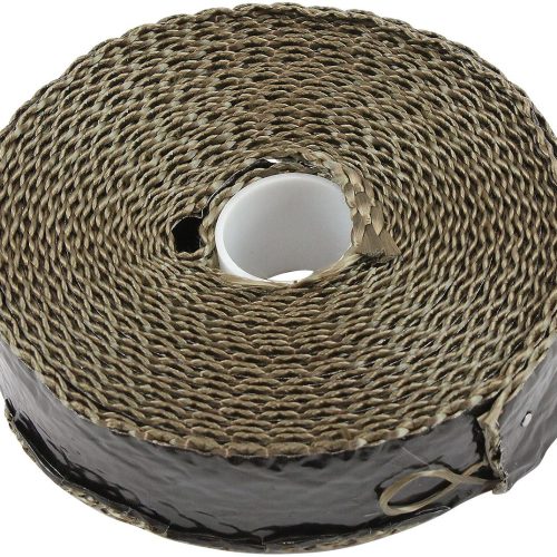 TITANIUM ALUMINISED EXHAUST   WRAP INSULATION 1″ x 50ft ROLL