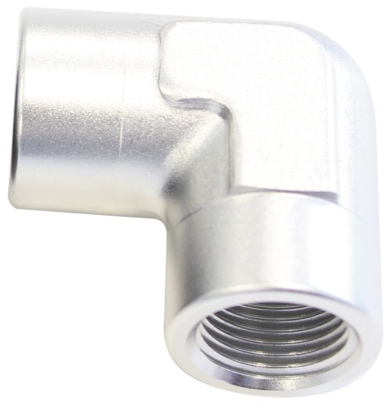 90 Deg Female - Female Elbow 1/4 NPT Silver
