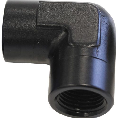 90 Deg Female – Female Elbow 1/2 NPT Black