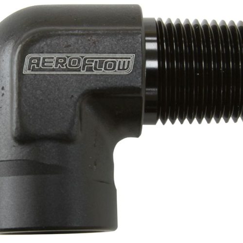 90 Deg Female – Male Elbow 1/2 NPT Black