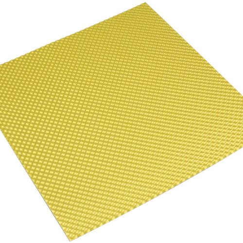 12″ X 24″ ALUMINIUM EMBOSSED  HEAT SHIELD CUT OR FOLD GOLD