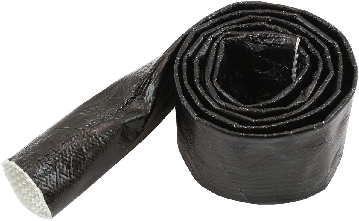 ALUMINISED HEAT SLEEVE 5/8"-1"BLACK FINISH 1 meter / 3 ft