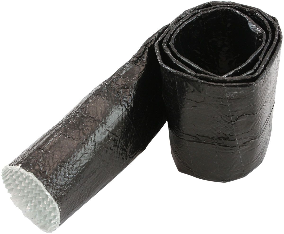ALUMINISED SLEEVE 1-5/8-2" BLACK FINISH 1 meter / 3 ft
