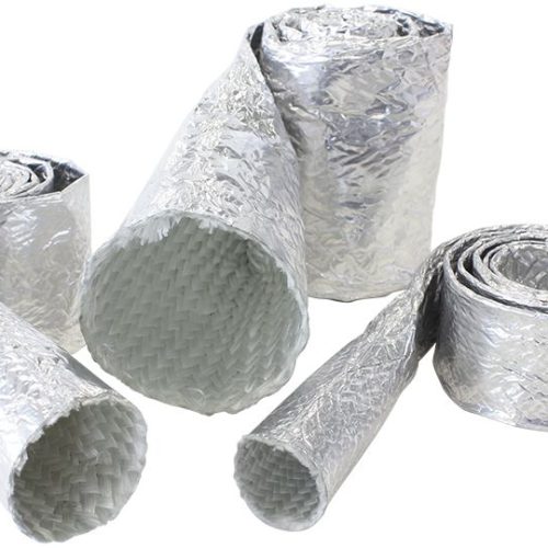 ALUMINISED SLEEVE 1-5/8-2″    SILVER FINISH 1 meter / 3 ft
