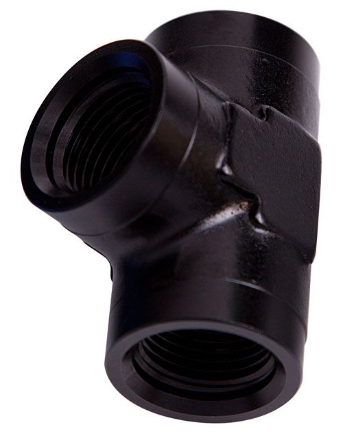 FEMALE PIPE TEE 1" NPT BLACK FEMALE 1" NPT