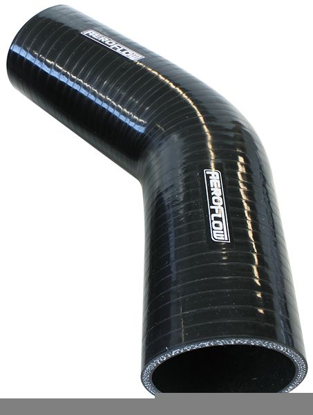 Silicone Hose 45 Deg; Black I.D .63" 16mm, Wall 4.5mm,