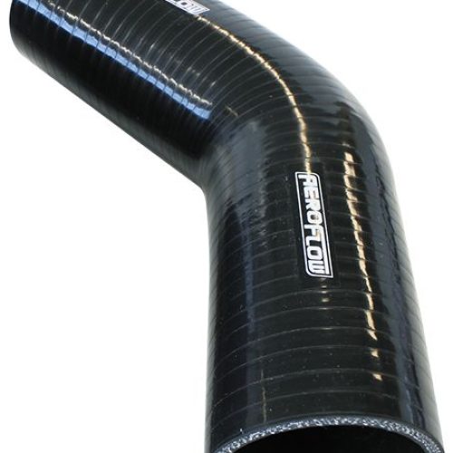 Silicone Hose 45 Deg; Black   I.D 3.50″ 90mm, Wall 5.3mm,