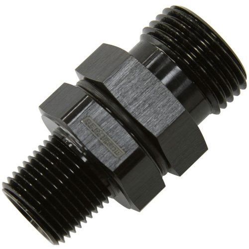 -10 ORB TO 3/8″ NPT COUPLER   BLACK -10 ORB TO 3/8″