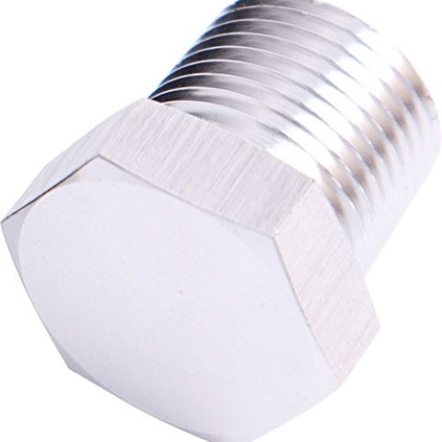 NPT HEX HEAD PLUG 3/8″ NPT SILVER 3/8″ NPT