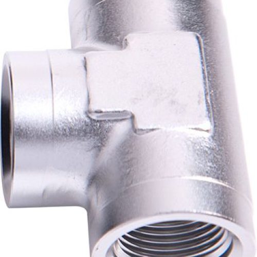 FEMALE TEE -6 ORB             SILVER 3X -6 ORB PORTS