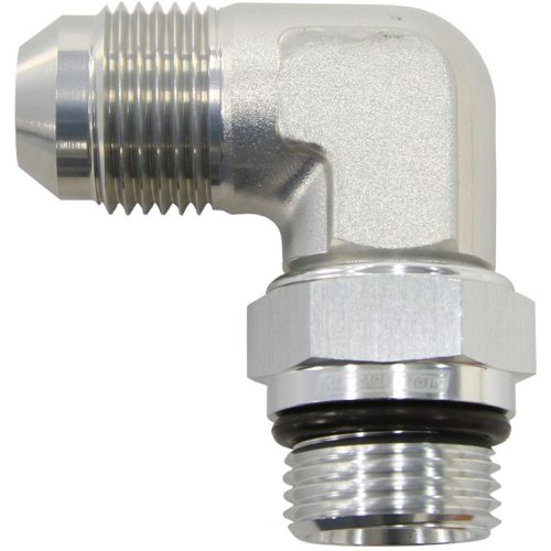 MALE -12 ORB 90 TO -12AN MALE SILVER FULL SWIVEL