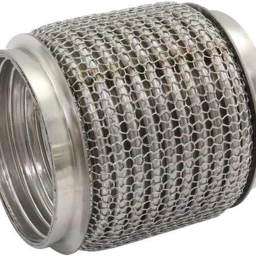 2-1/2″ I.D EXHAUST MESH FLEX  PIPE JOINT 4″ LONG 304 S/STEEL