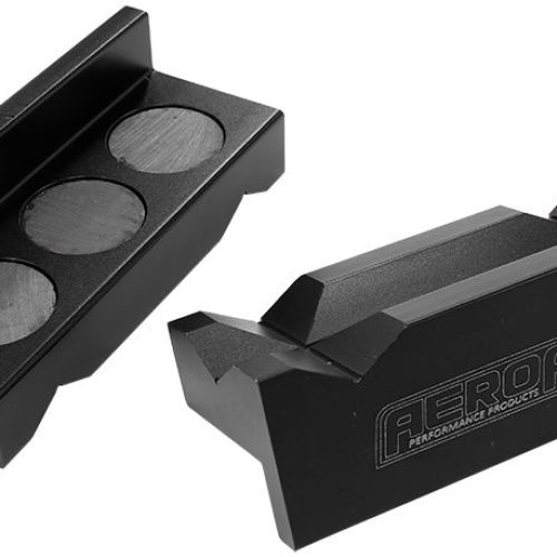 BILLET VICE SOFT JAWS ALLOY   BLACK MAGNETIC BACK -6 to -10