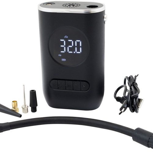 PORTABLE AIR COMPRESSOR TYRE INFLATOR BATTERY CAR BIKE