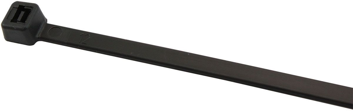 HIGH TEMP CABLE TIES 4.8x380mm1000 PACK BLACK ZIP TIE PA46