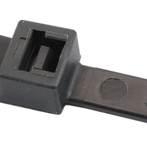 SCREW MOUNT CABLE TIES 7.6x400M6 100 PACK BLACK ZIP TIE PA66