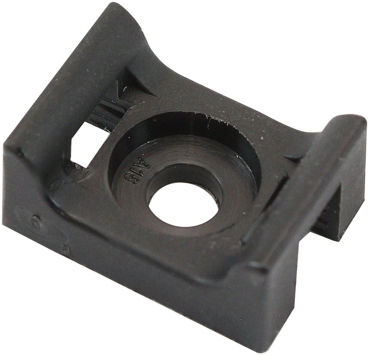 CABLE TIE SCREW MOUNTS 17mm x 12.9mm M3 HOLE PA66 100 PACK