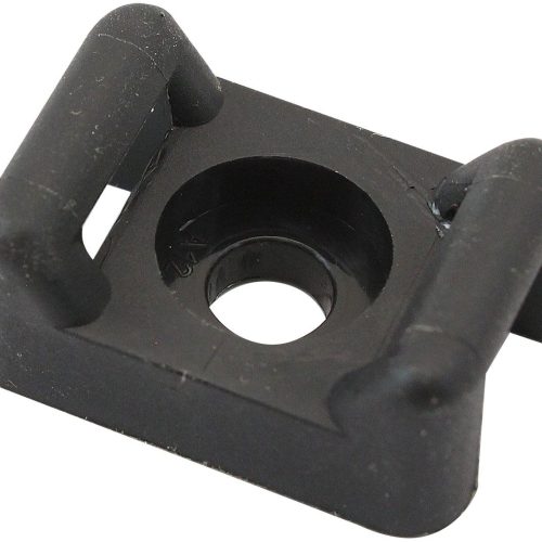 CABLE TIE SCREW MOUNTS 21mm x 10.1mm M5 HOLE PA66 50 PACK