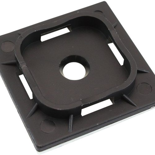 CABLE TIE MOUNTS 40mm x 40mm  NYLON 3M PAD MOUNT BLACK
