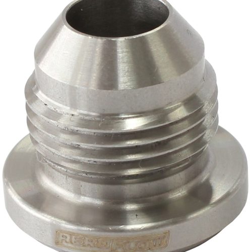 STAINLESS WELD ON MALE BUNG   -12AN MALE