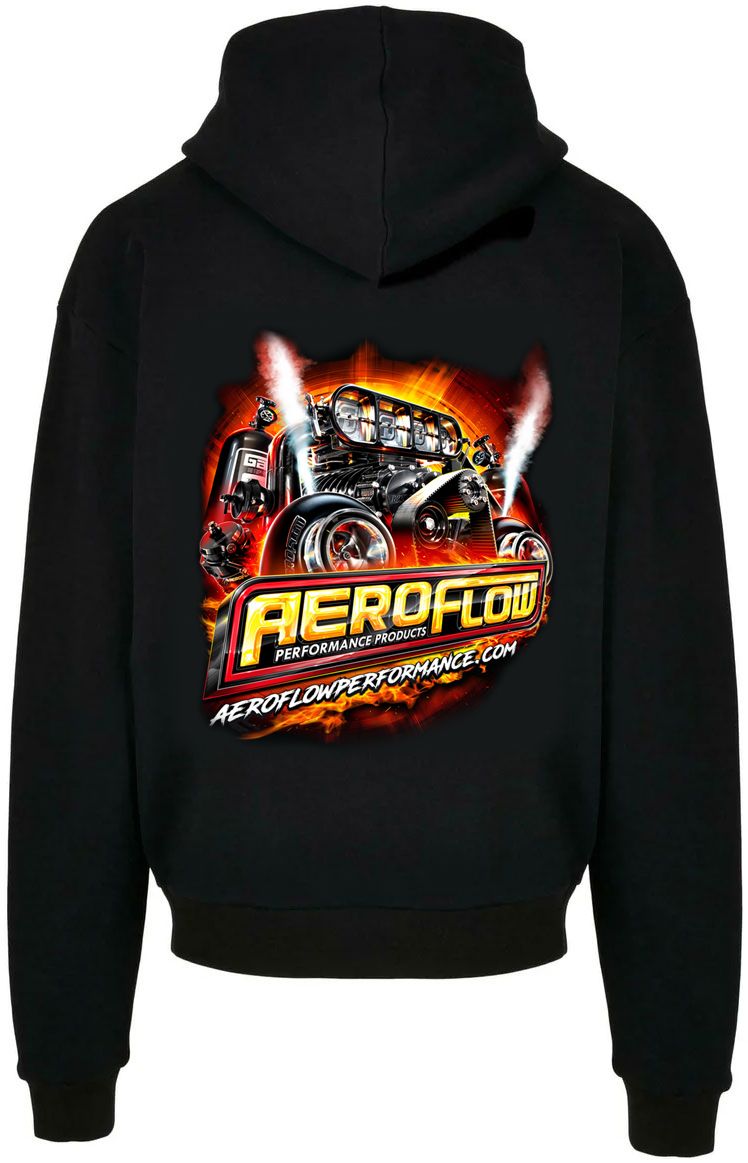 AEROFLOW 2024 HOODIE LARGE BLACK - BLOWER TURBOS GAS