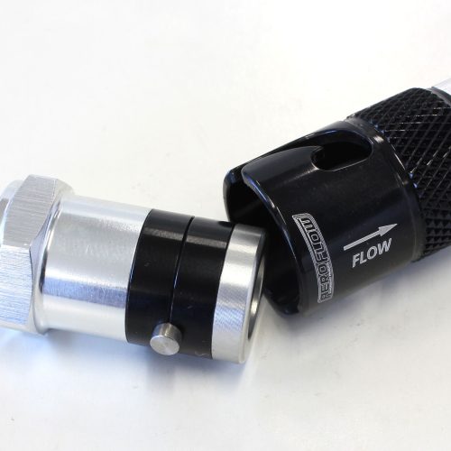 Quick Release -6 BUNA N Seal Black Aluminum